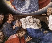 GOES, Hugo van der The Death of the Virgin (detail) France oil painting artist